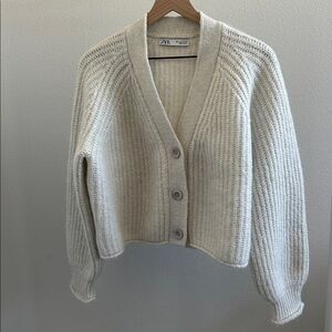 Zara Purl Knit Cardigan
